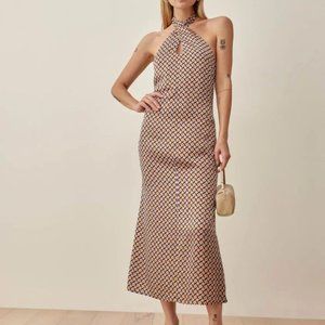 NWT Lille silk Reformation dress size 6 in plaza